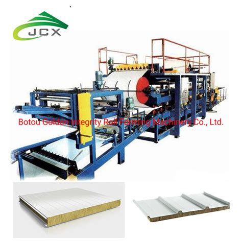 Z Lock EPS Rockwool Sandwich Roof Panel Machine China Rockwool