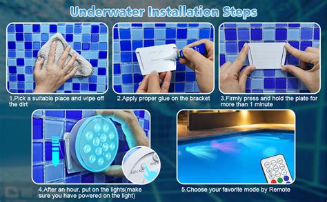 Amazon U Uzopi Pool Lights Upgraded Rechargeable Submersible