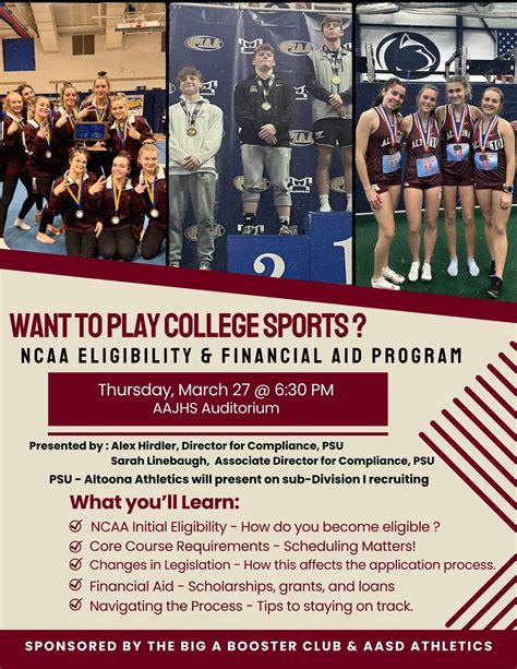 NCAA Eligibility & Financial Aid Program | Altoona Area School District