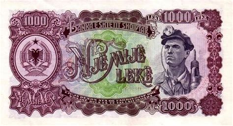 Billet d Albanie 1000 Lekë 1957 pick 32 UNC Timbres et billets