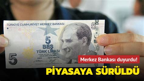 Merkez Bankas Duyurdu Son Tertip Tl Lik Banknotlar Tedav Lde