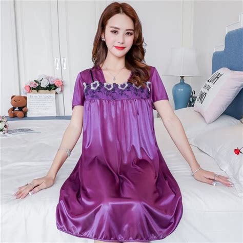 【duoduos Pajamas】lace Nightdress Sexy Sleepwear Nightgowns Night Dress