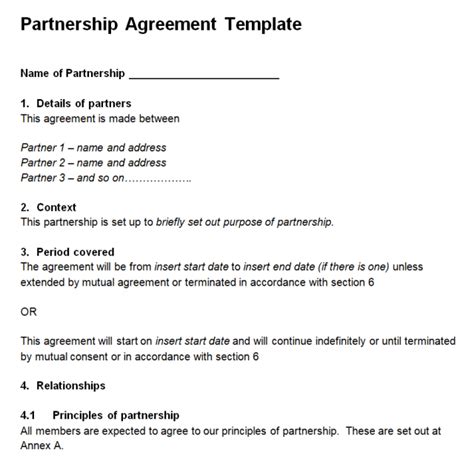 14+ Customizable Partnership Agreement Templates in MS WORD - Templates ...