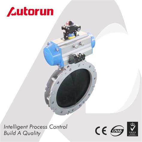 Dn100 Dn400mm Cement Pneumatic Powder Butterfly Valve China Powder Butterfly Valve And