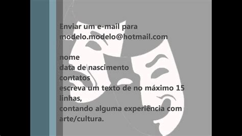 Inscrições abertas Oficina de teatro Montadas PB YouTube