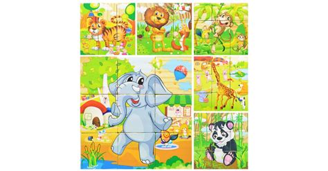 9 кубиков «Экзотические животные» - Dabitoy арт.: Kyb99 - купить ...