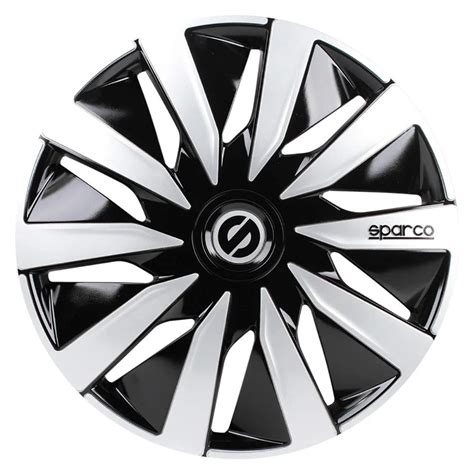 SPARCO SPC1591BKSV Tapacubos Lazio Negro Plata Set De 4 15