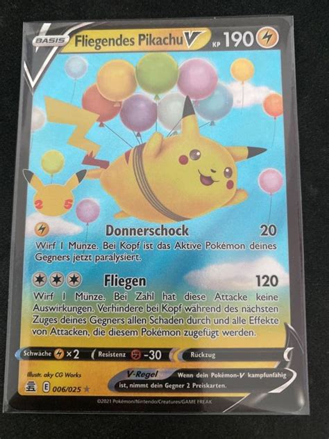 Pokemonkarte Fliegendes Pikachu V Acheter Sur Ricardo