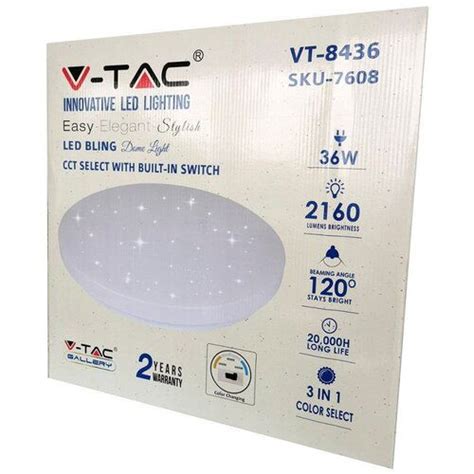 V Tac Led Plafonjera W Star Effect U Ip Vtac Eponuda