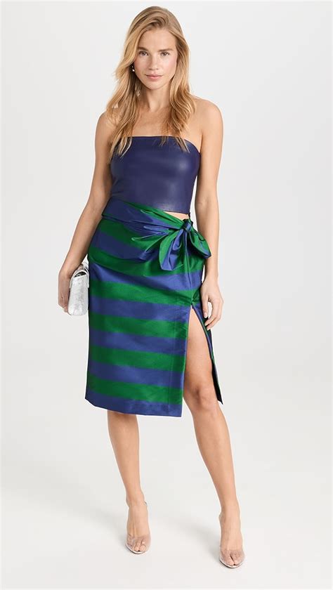 Bernadette Cecile Striped Knee Length Skirt Shopbop