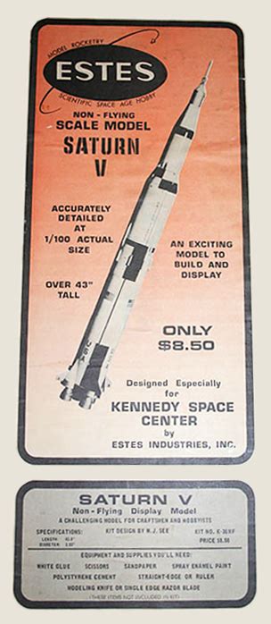 Vintage Estes Rockets | K-36 Saturn V