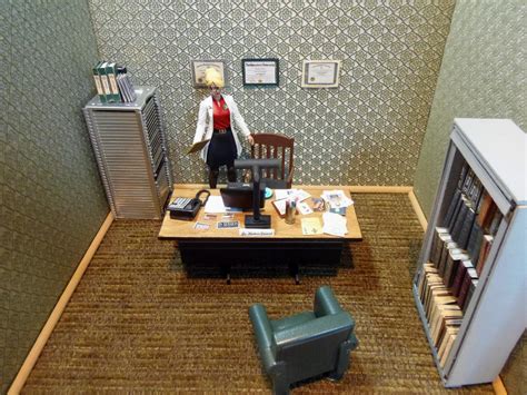 Dr. Harleen Quinzel Office Diorama Overview by skphile on DeviantArt