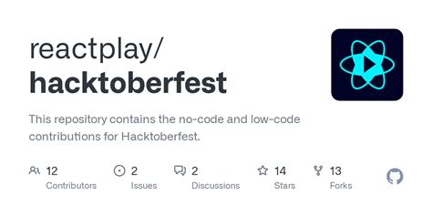 Github Reactplay Hacktoberfest This Repository Contains The No Code