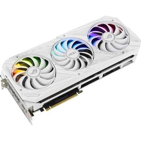 ASUS GeForce RTX 3090 ROG STRIX WHITE, Grafikkarte 3x DisplayPort, 2x HDMI