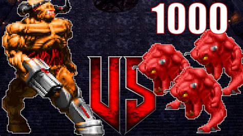 Cyberdemon Vs Pinky Brutal Doom Monster Infighting Full Hd