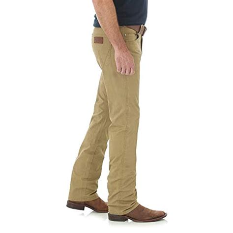 Wrangler Retro Slim Fit Straight Leg Khaki Jeans In Natural For Men Lyst