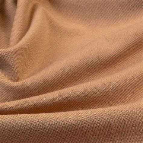 Baumwolljersey Nude Dunkel Uni Mahler Stoffe