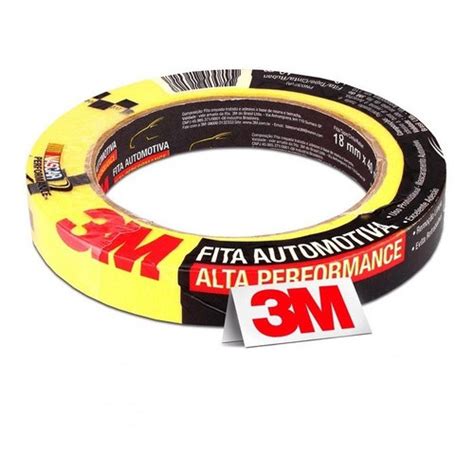 Fita Crepe Automotiva Amarela Alta Performance Mm X Metros M