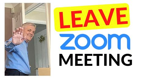 Zoom How To Leave A Meeting Tutorial Youtube