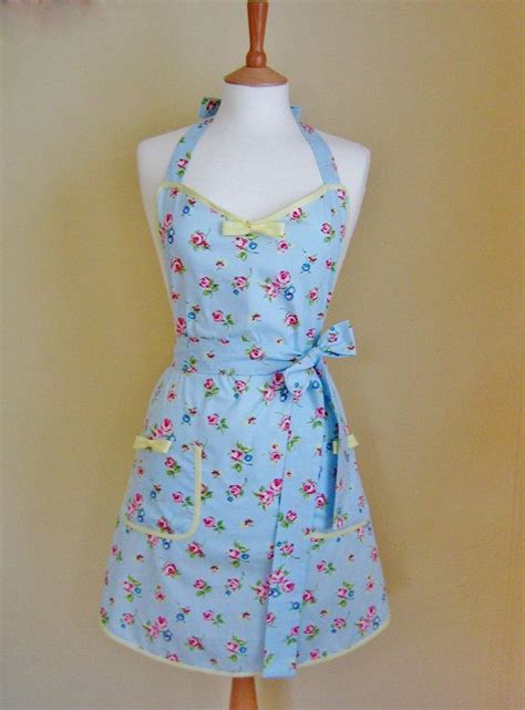 Retro Apron 1950s Apron Vintage Style Apron Floral Apron Etsy