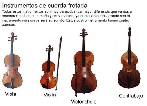 Lista Con Los Nombres De Los Instrumentos De Cuerda Y Sus Caracter Sticas