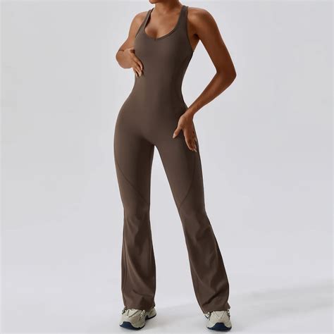Macacão esportivo Naked Feeling para mulheres roupa de ioga macacão fitness bodysuits de