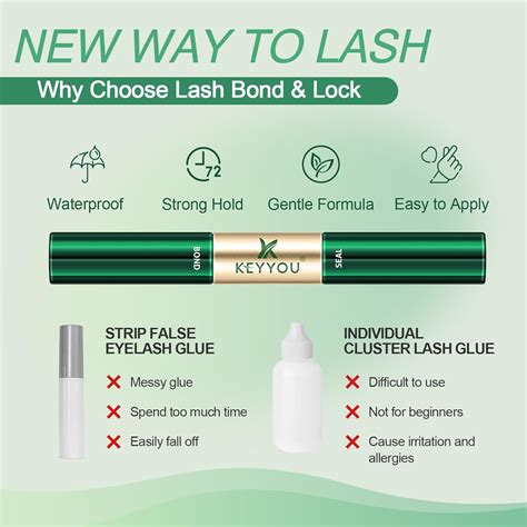 Lash Bond and Seal KEYYOU Cluster Pegamento de pestañas para racimos