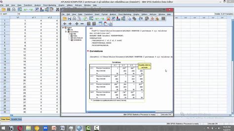 Uji Validitas Dan Reliabilitas Menggunakan Spss Youtube Hot Sex Picture