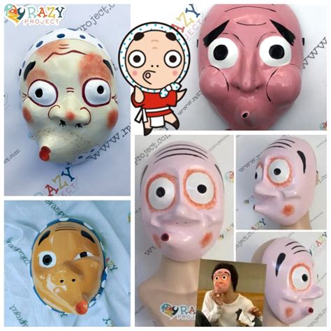 Jual Fit Mask Topeng Kayu Cosplay Anime Jepang Hyottoko Japanese Old