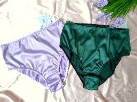 Emerald Green Satin Panties High Waist Lingerie For Woman Etsy Artofit