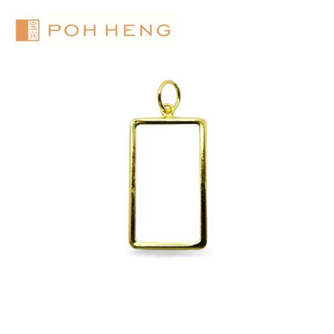 Poh Heng Jewellery 22k Gold 1gm Gold Bar Frame [price By Weight] Lazada Singapore