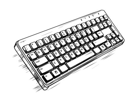 Ilustración de vector de teclado de juego Vector Premium