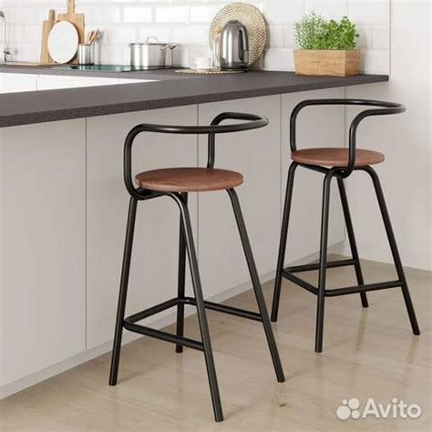 Полубарный стул высота 65 см венге/черный лофт купить в Москве | Товары ...