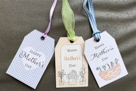 Gingham Mother S Day Tags Free Printable Overstuffed Life