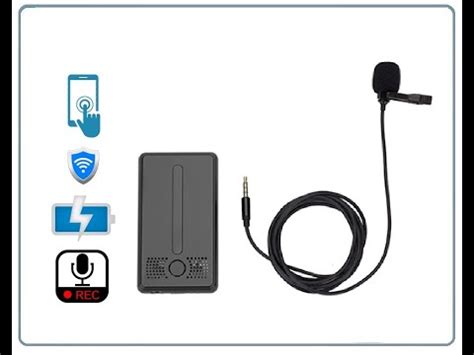 DE/AR2 Wi-Fi диктофон с внешним микрофоном, встроенный регистратор ...