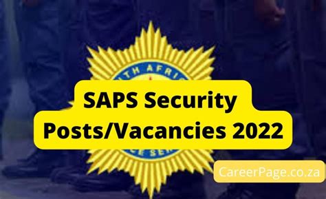 SAPS Security Vacancies Archives - CareerPage.co.za