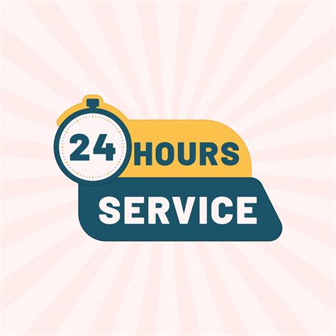 24 Hours Service Everyday Vector Design 20528232 Vector Art At Vecteezy