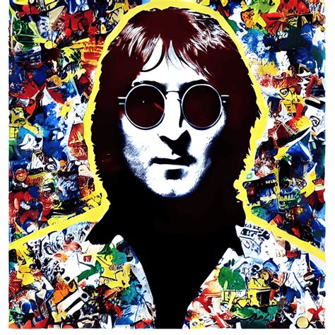 John Lennon Pop Art Painting · Creative Fabrica