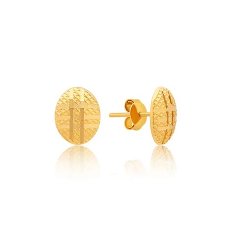 22k Gold Indian Stud Earrings Queen Of Hearts Jewelry