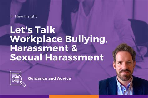 Let’s Talk Workplace Bullying Harassment And Sexual Harassment Insight Hr Hr Consultancy