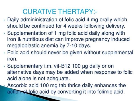 Diagnosis and management of folic acid deficiency anaemia