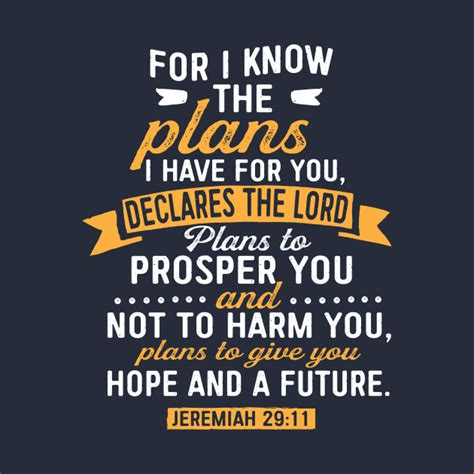 Jeremiah 29:11 Bible Verse Christian - Jeremiah 29 11 Bible Verse - T-Shirt | TeePublic