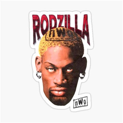 Dennis Rodman Fan Art Merch Sticker For Sale By Shotbymondo Redbubble