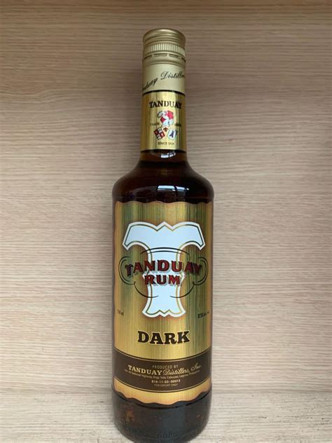 Tanduay Rum Dark 700ml Food Drinks Alcoholic Beverages On Carousell