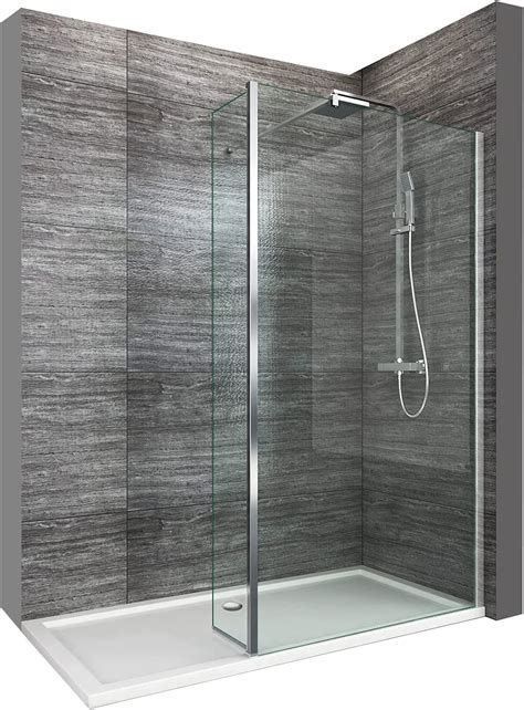 Elegant 900mm Walk In Shower Screen Panel 8mm Easy Clean Glass Wetroom