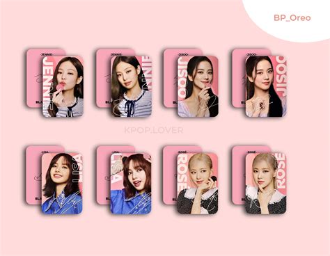 SET 8 CARD BO GÓC BLACKPINK OREO unoff Lazada vn