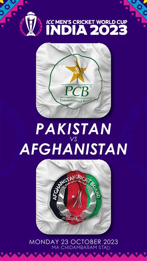 Pakistan vs Afghanistan Match in ICC Men's Cricket Worldcup India 2023, Vertical Status Video ...