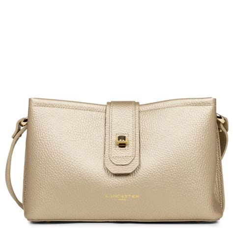 Lancaster Foulonn Double Petit Sac Trotteur Champagne In Nude