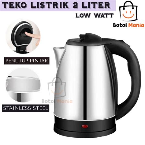 Jual BM TEKO LISTRIK 2 LITER FULL STAINLESS LOW WATT PEMANAS AIR