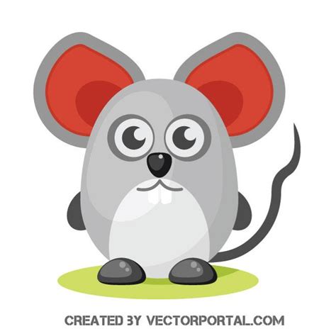 Mouse Clipart Cartoon Style Brown Mouse Standing In A Room Near A